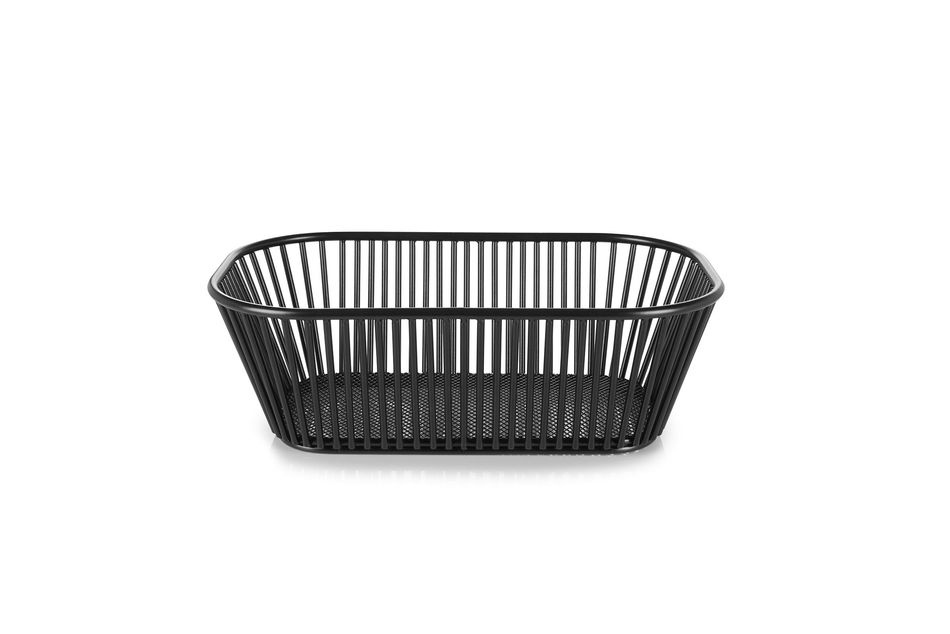 Ibr Wire Basket Rectangular 29,2Cm Black Metal