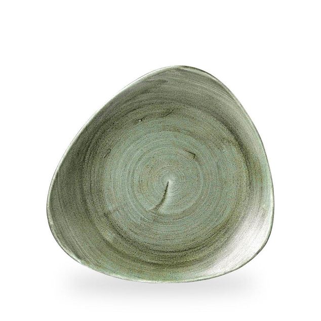 Stonecast Patina Burnished Green Lotus Tallerken 26.5Cm