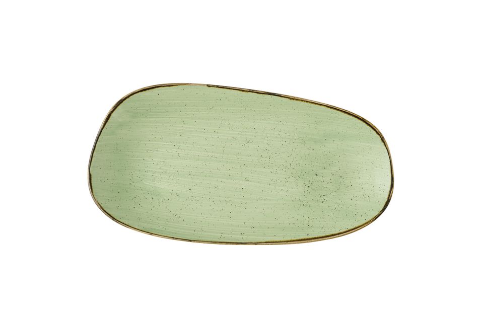 Stonecast Sage Green Opal * Organic Oblong Plate* 35 x 18.5cm
