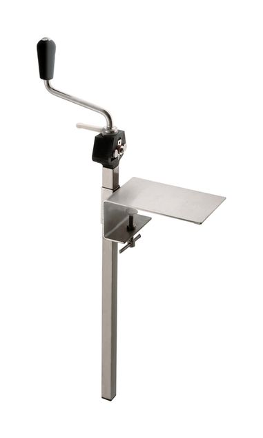 Louis Tellier St/st manual can opener - Composite head - Table clamp - 550 mm