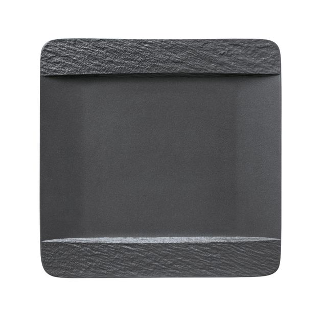 The Rock Black Shale Square flat plate 280x280x20mm
