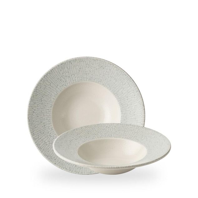 Delta Grey Profile Wide Rim Bowl 24cm 28.4cl