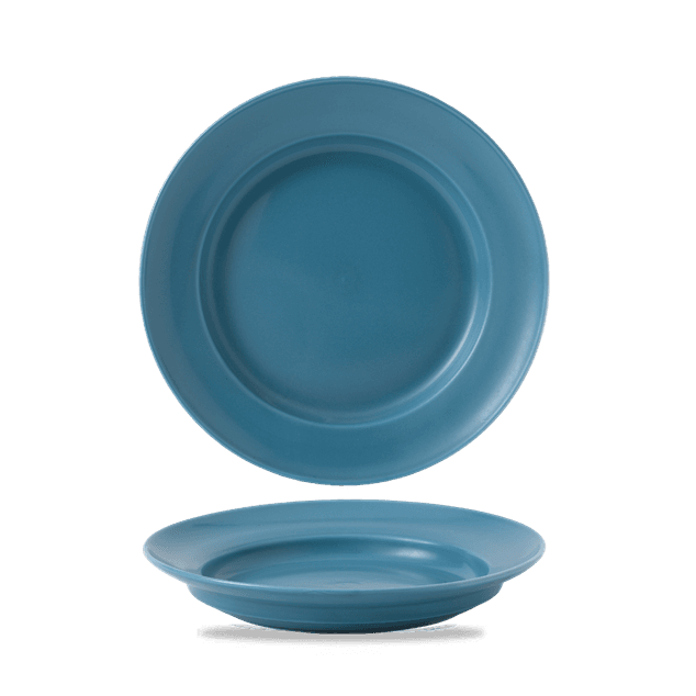 Blue Glaze Dinner Tallerken Footed 10 1/4" 26Cm