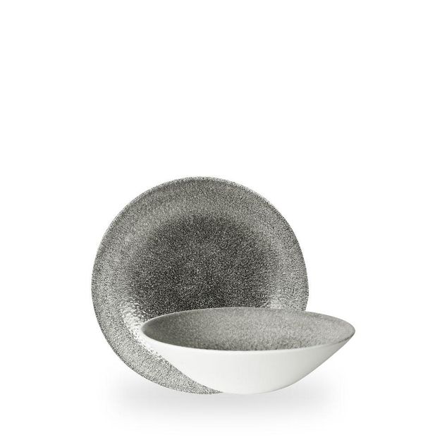 Raku Quartz Black Evolve Deep Coupe Bowl 19.6cm H: 5.5cm 75cl