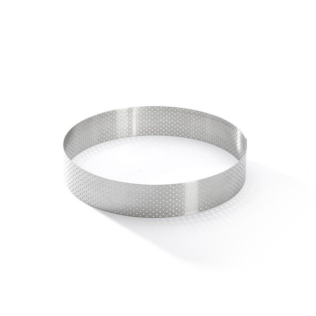 Perforated St-Steel Tart Ring Straight-?18.5 H 3,5