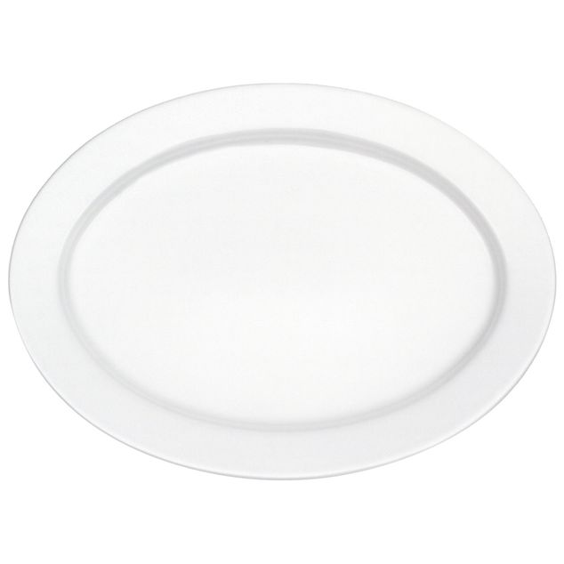 Corpo white Oval flat plate 320x240mm