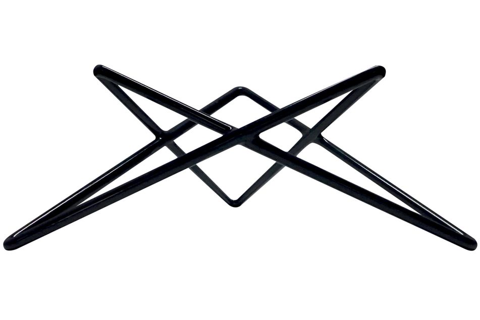 Star Display Stand Silicone Steel Black