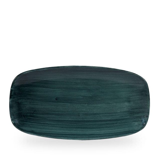 Stonecast Patina Rustic Teal Chefs Oblong Tallerken 35.5 X 18.9Cm