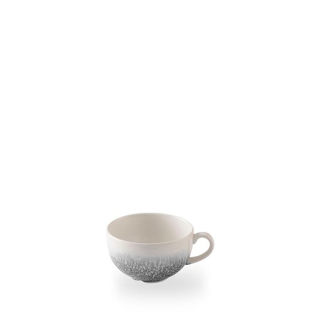 Raku Quartz Black Cappuccino Cup 34cl H: 6.5cm