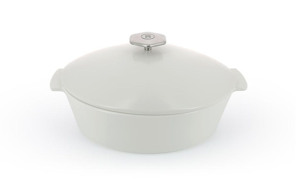 Revolution 2 Oval Cocotte 12.75''/32.5Cm Satin-White Induction