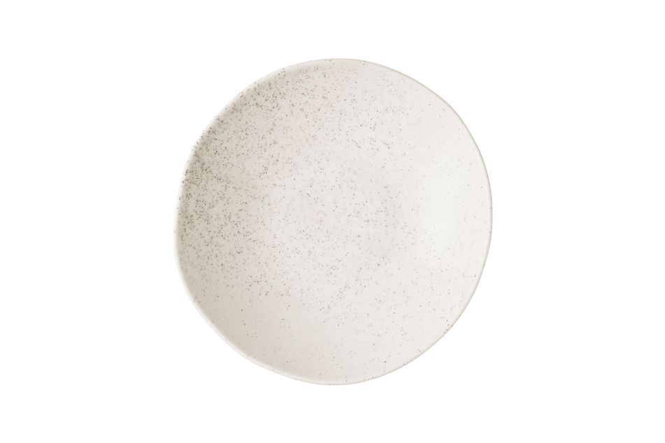 Stonecast Barley White Natural Organic Coupe Bowl * 25cm H:5cm 150cl