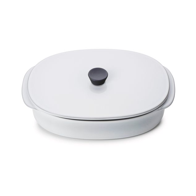 Caractere Rect Ildfast Med Lokk 26X18, White Cumulus