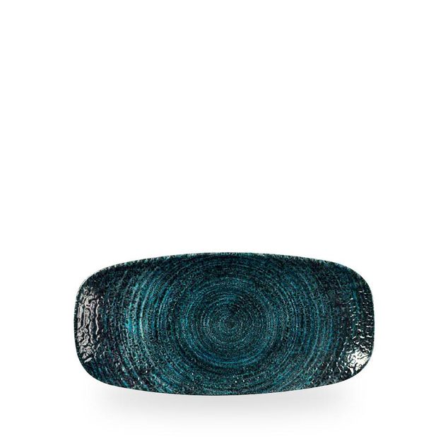 Homespun Chroma Blue Chefs Oblong Plate 26,9x12,7cm