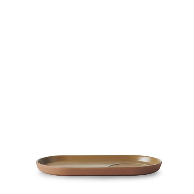 CONTRE JOUR Tea Saucer 19X10cm Mocha brown