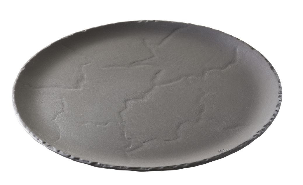 Basalt Rund Flat Tallerken 28,5Cm Matt Slate Style