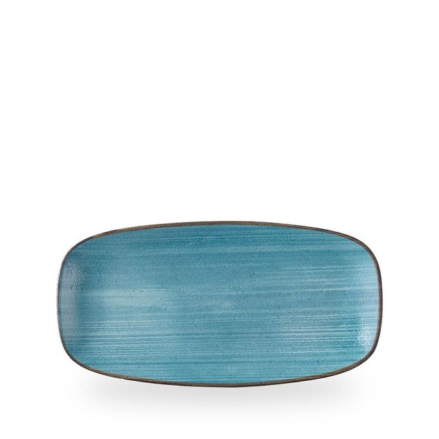 Stonecast Raw Teal Chefs Oblong Plate 15.3cm