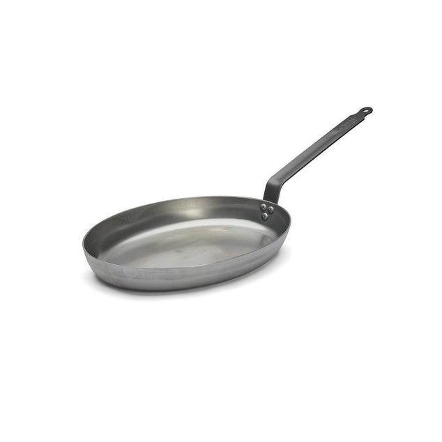 Steel Fish Frypan - Oval - Carbone Plus