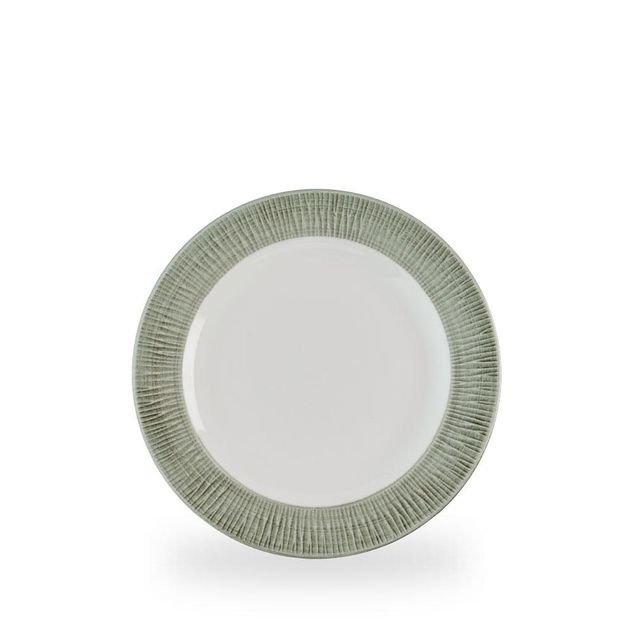 Bamboo Ceramic Spinwash Alpine Footed Plate 23.4cm