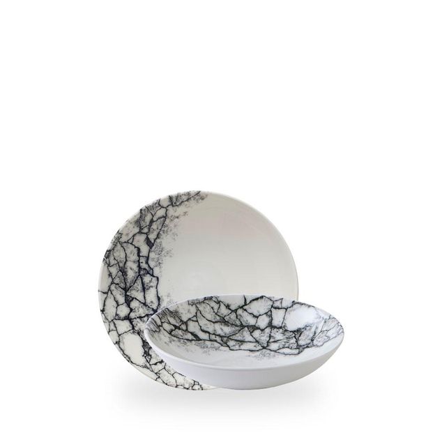 Kintsugi Accents Quartz Black Evolve Coupe Bolle 18.2Cm