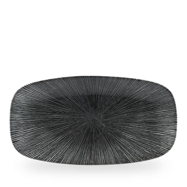 Studio Prints Agano Black Chefs Oblong Tallerken 35.5 X 18.9Cm
