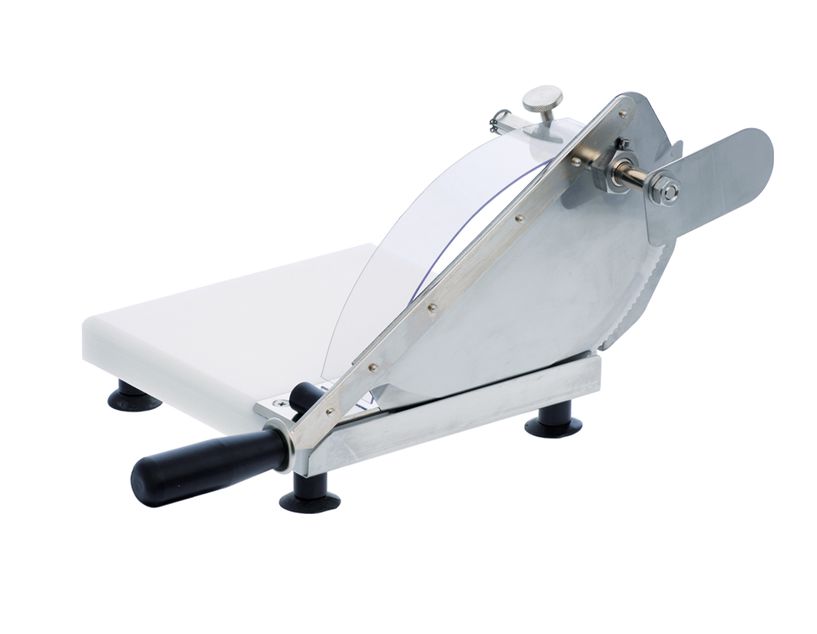 Louis Tellier (Bron Coucke) Bread slicer - HACCP PEHD base - Round blade with stop