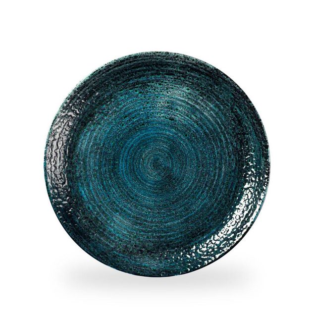 Homespun Chroma Blue Evolve Coupe Plate 28,8cm