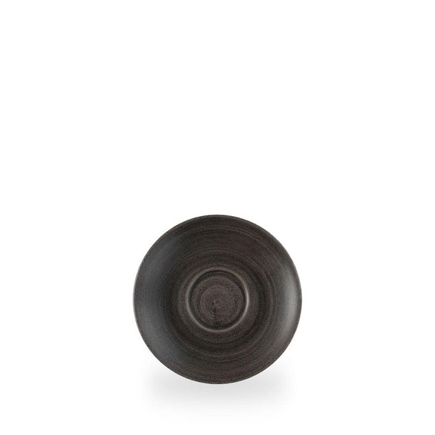 Monochrome Iron Black Cappuccino Saucer 15.6Cm