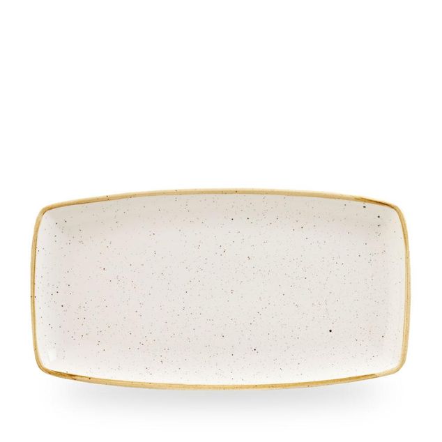 Stonecast Barley White Oblong Tallerken 34.5Cm
