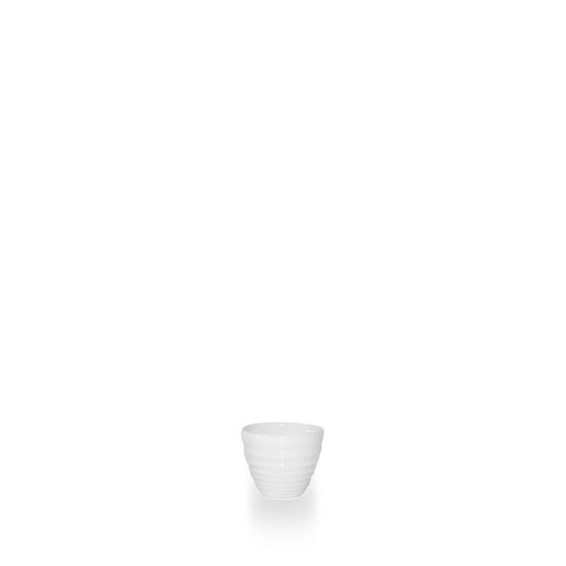 White Ripple Dipper Pot 5.9 X 5Cm