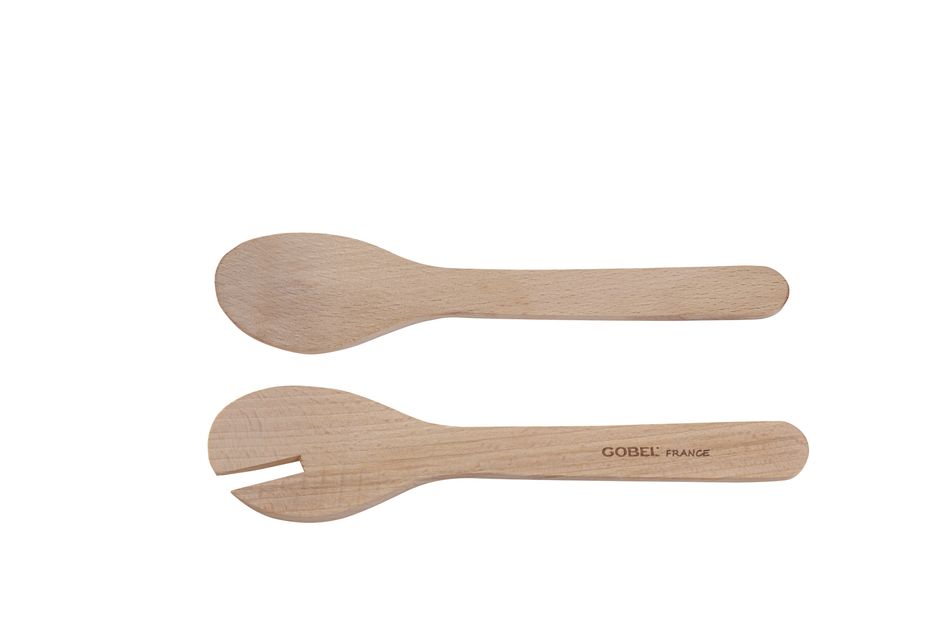 GOBEL Pair of salad servers - beechwood - PEFC