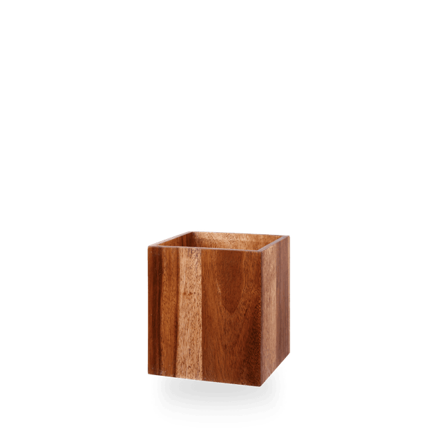 Wood Buffet Cube - Large Op Stk 18 X 18 X 20Cm