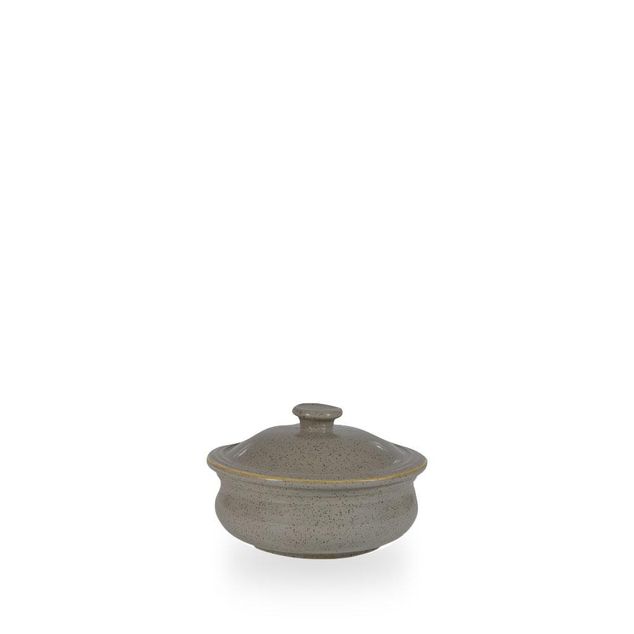 Stonecast Grey Lokkded Stewpot 14Cm