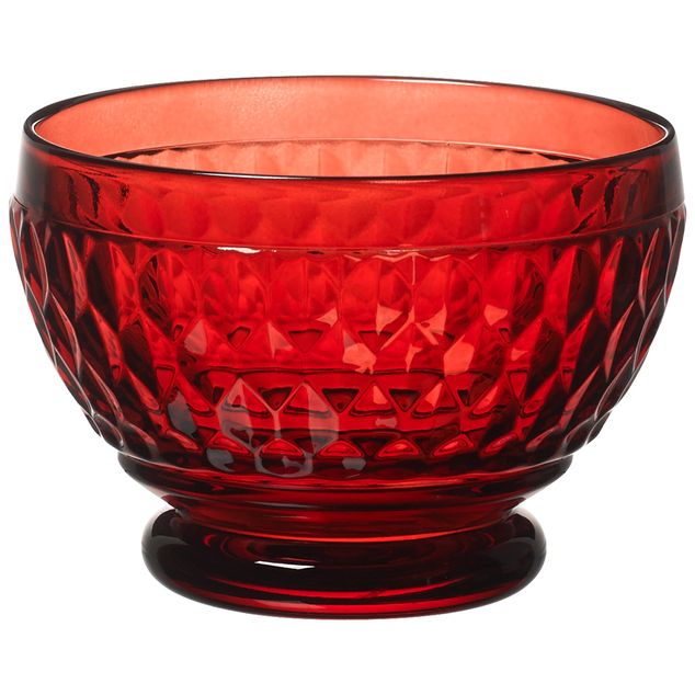 Boston coloured Individual bowl red 114x81mm 0,43L