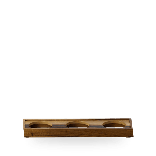 Wood Bwl Pres Platform 44.5 X 13 X 3.9Cm