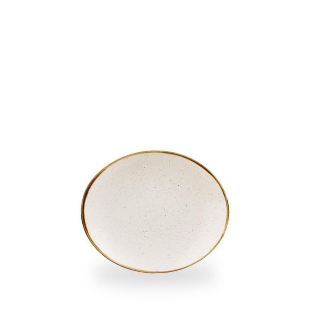 Stonecast Barley White Orbit Oval Coupe Tallerken 19.2 X 16Cm