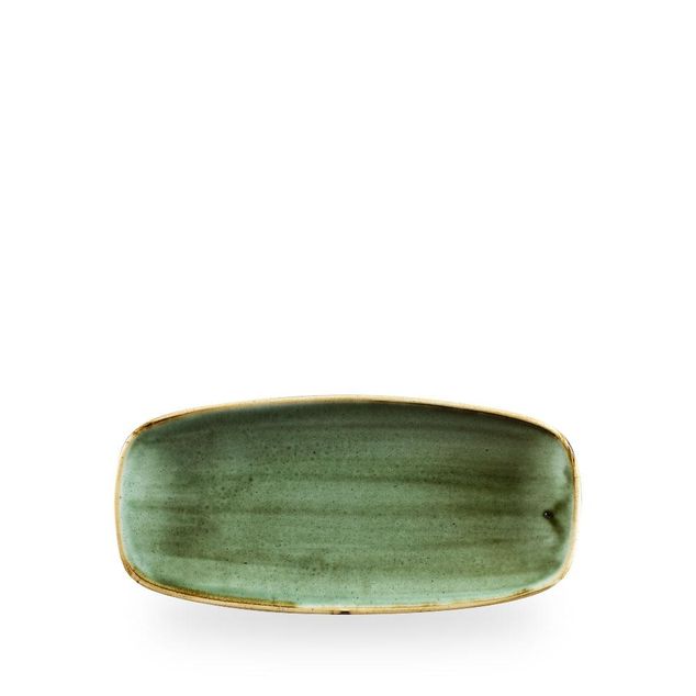 Stonecast Samphire Green Chefs Oblong Tallerken 26.9 X 12.7Cm