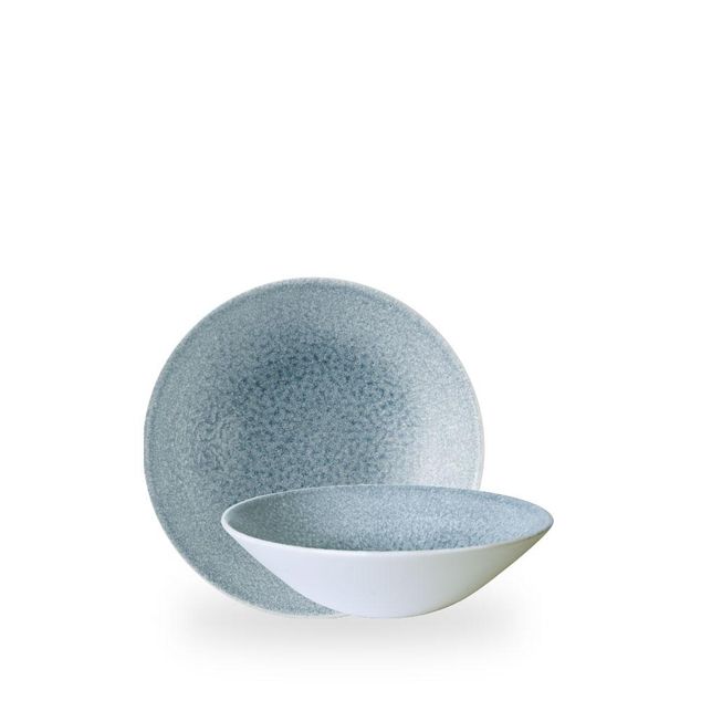 Raku Topaz Blue Evolve Deep Coupe Bowl 19.6cm H: 5.5cm 75cl