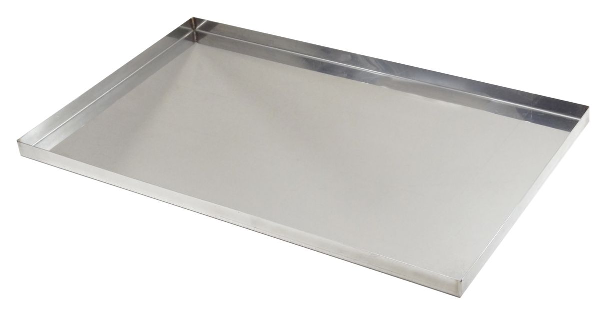 GOBEL St/st pastry sheet - straight edges - 530 x 325 x 20 mm
