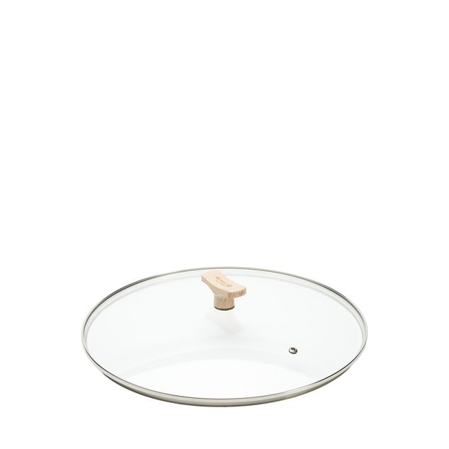 Glass Lid- B Bois-Beechwood Knob 32cm