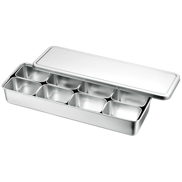 Louis Tellier Japanese mini-boxes in container - 43,2 x 14,8 x 6,3 cm - with 8 bins N4390T