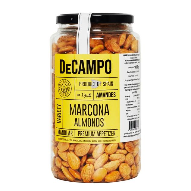 Marcona mandler saltet 910g DeCampo