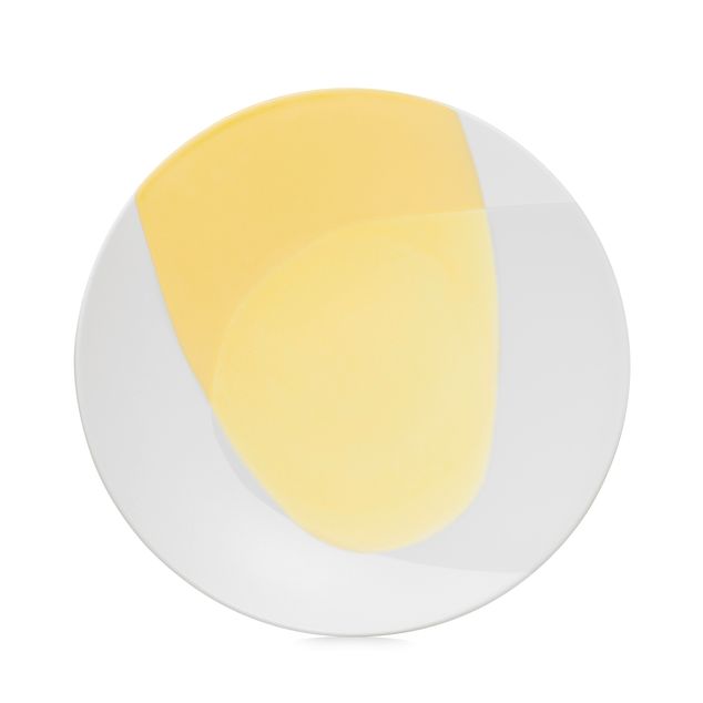 CONFLUENCE Bread Plate 16Cm Saffron Alabaster white