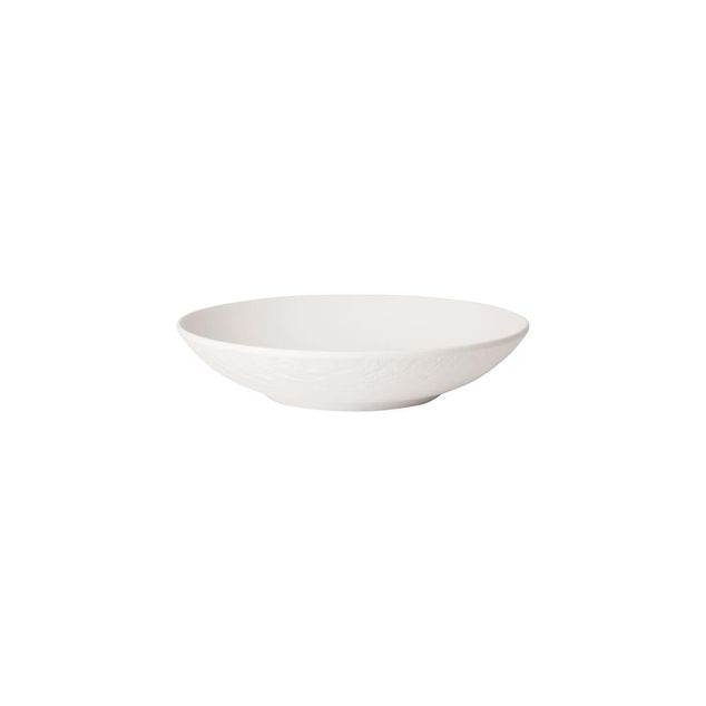 Manufacture Rock blanc Bowl flat 43 cl 23,5 cm 620g