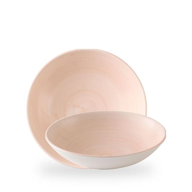 Stonecast Canvas Coral Evolve Coupe Bowl 24.8cm
