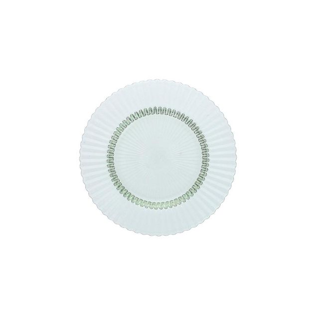 ACCESSORIES ARCHIE Glass Plate flat sage - Ø21,5cm - H:21cm