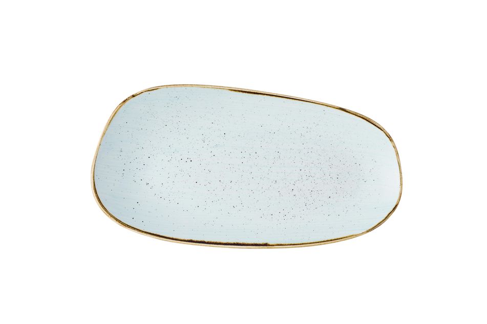 Stonecast Duck Egg Opal * Organic Oblong Plate* 35 x 18.5cm