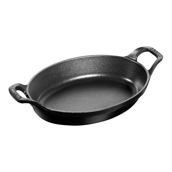 Staub Oven dish 21 black cast iron