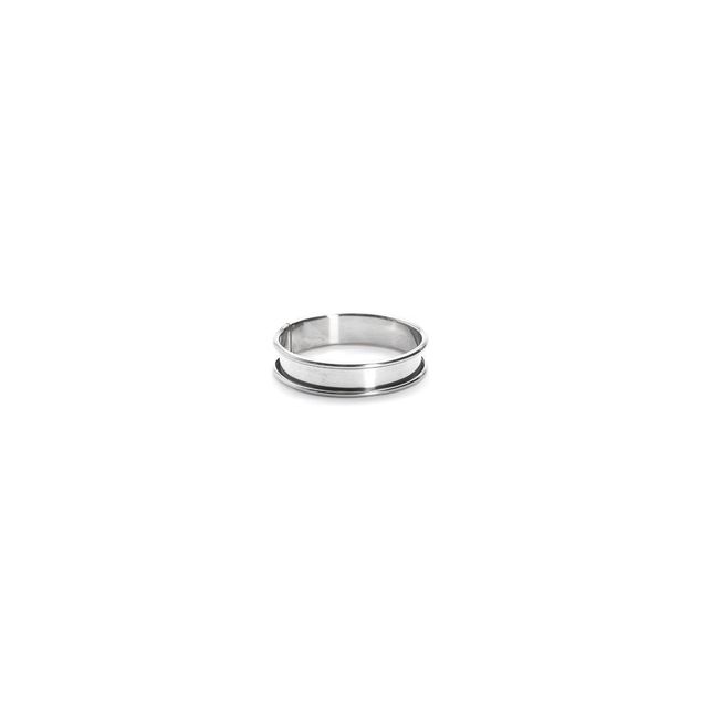 St. Steel Tart Ring, Rolled Edge Ht 2 C