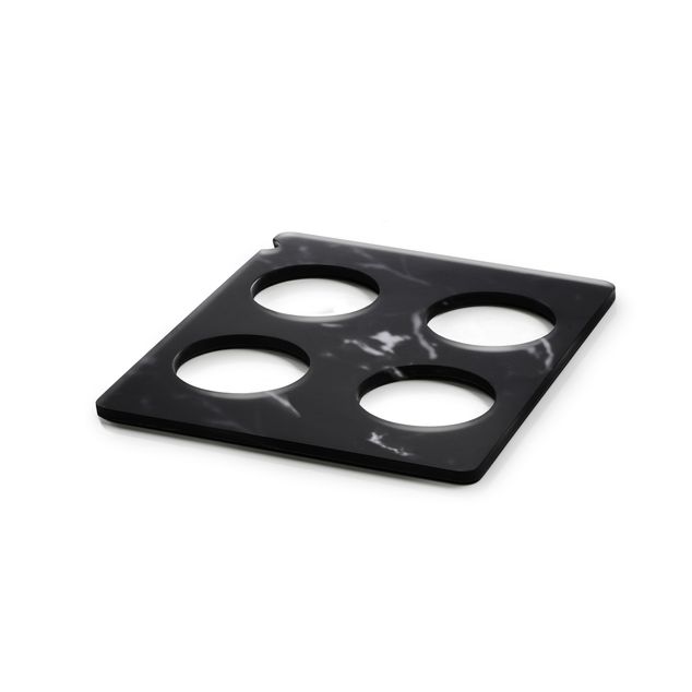 En Scene Tray Gn 1/2 For 4 Carafes/Bottles Nacryl Black Marble