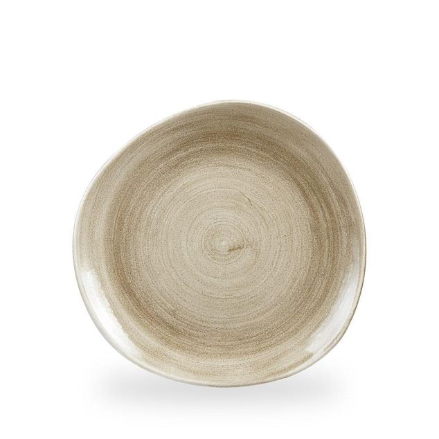 Stonecast Patina Antique Taupe Rund Trace Tallerken 26.4Cm